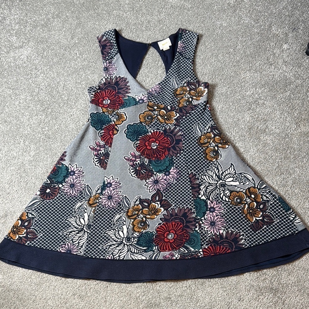 Maeve by Anthropologie Floral a-line Dress with Multicolor Design